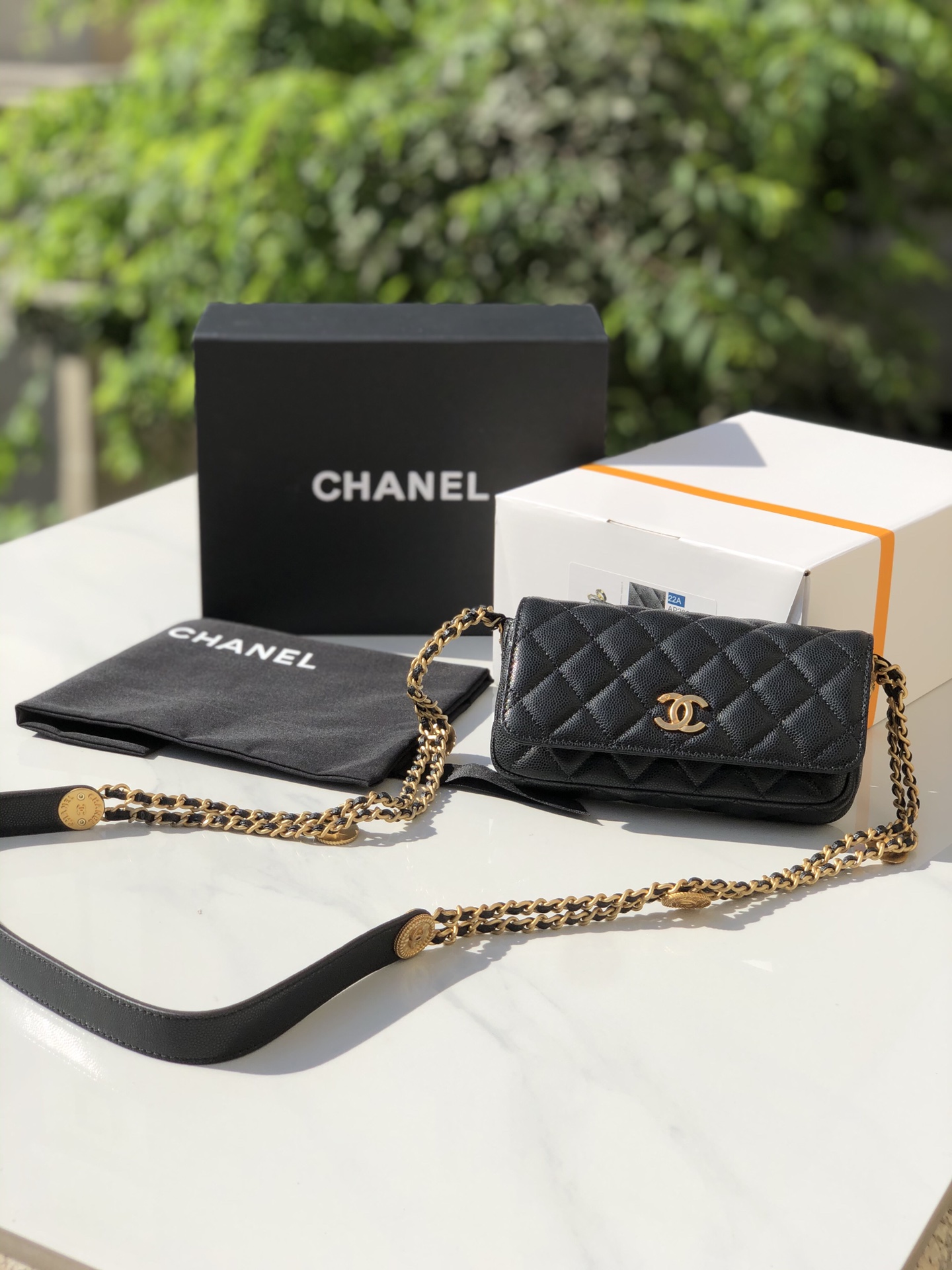 Chanel Small Flap Bags Gold Hardware Black For Women, Women’s Handbags, Shoulder Bags 7.5in/19.2cm