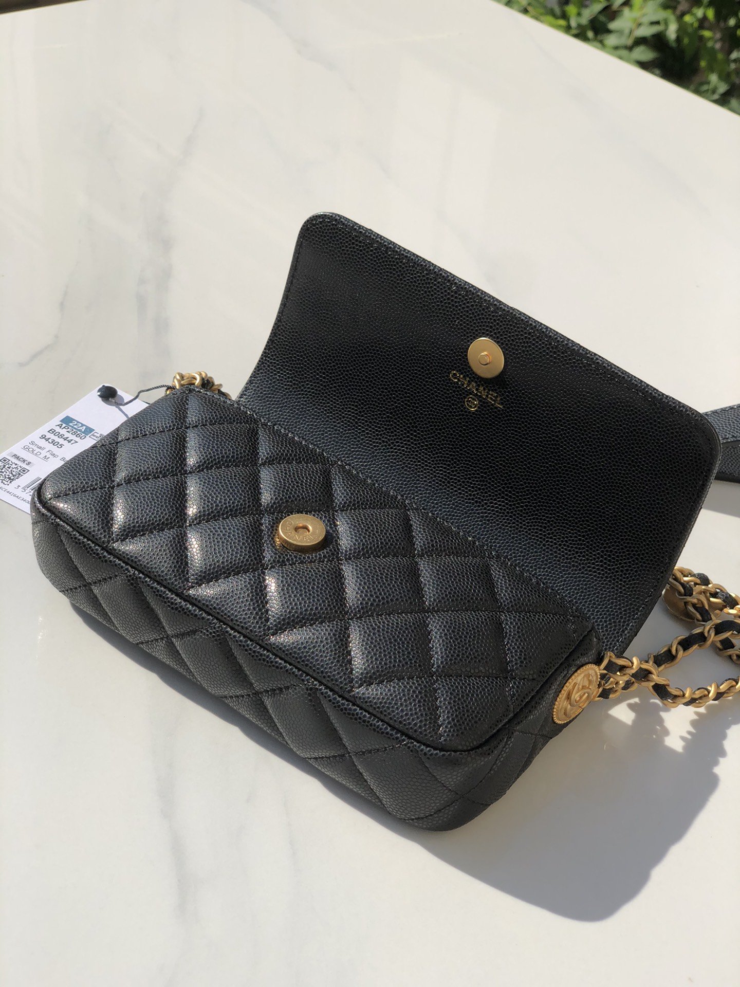 Chanel Small Flap Bags Gold Hardware Black For Women, Women’s Handbags, Shoulder Bags 7.5in/19.2cm