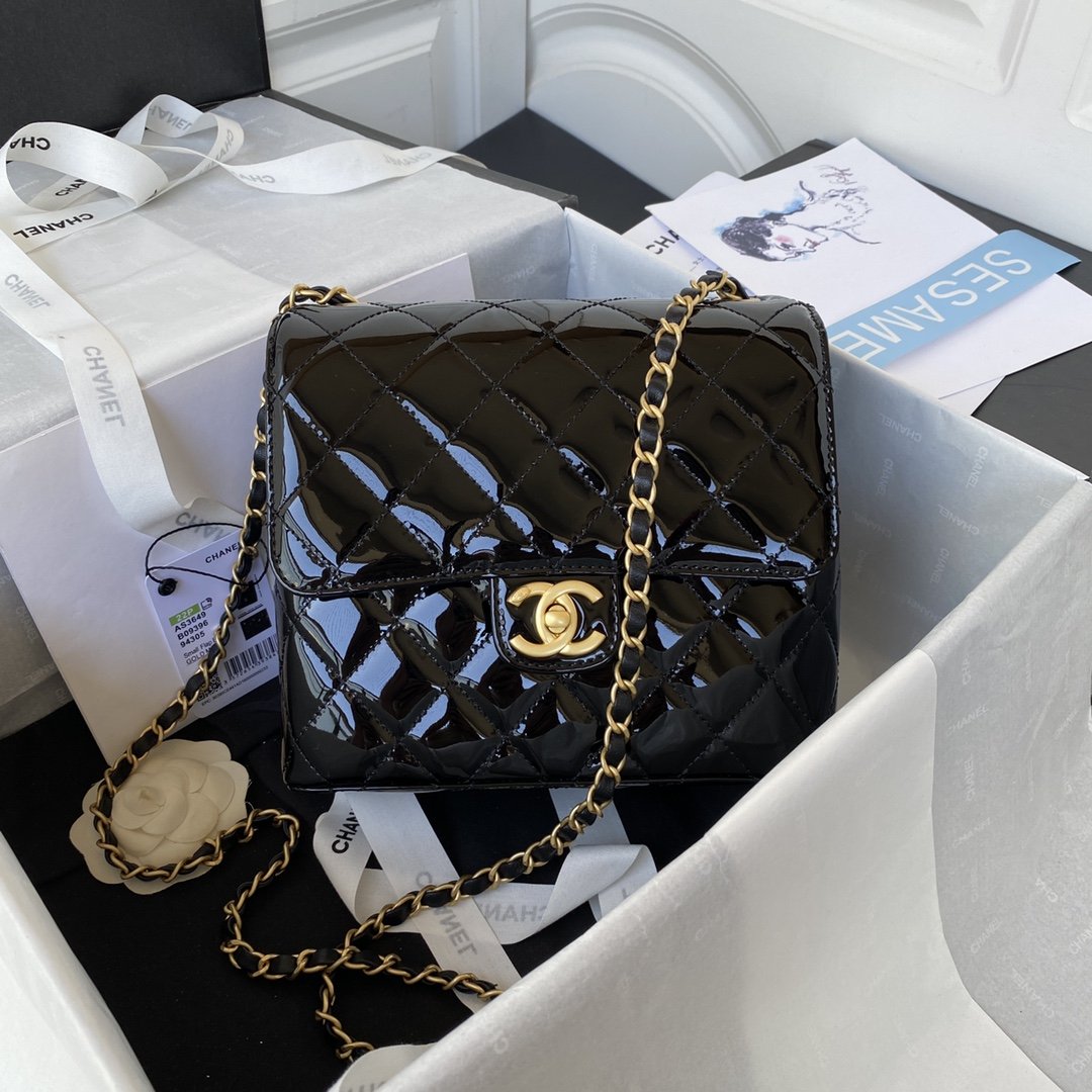 Chanel Small Floor Pack Black For Women, Women’s Bags 7.6in/19.5cm AS3649 94305