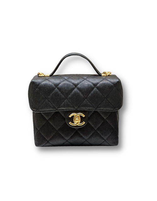 Chanel Small Vanity Bag Black For Women 7.5in/19cm