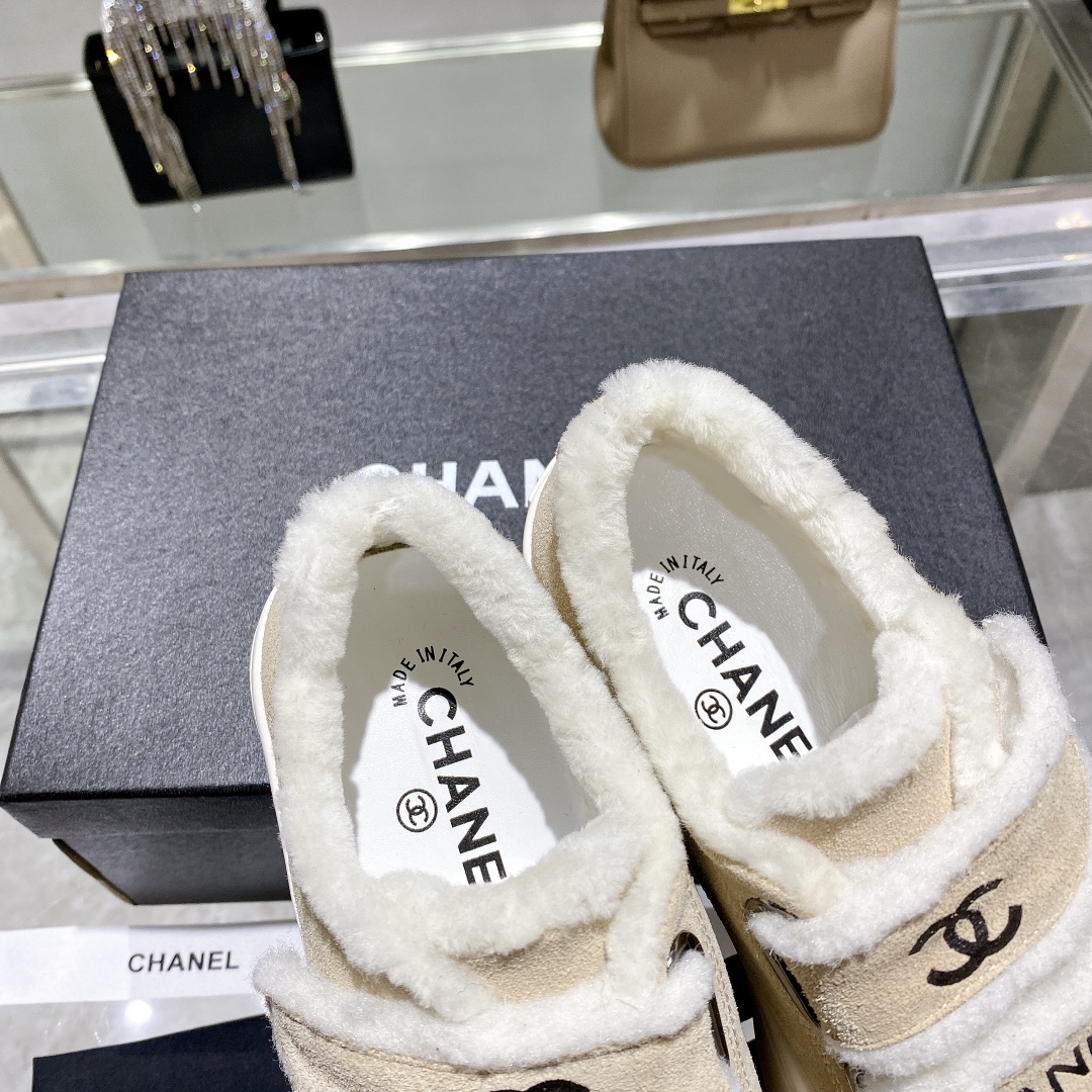 Chanel Sneakers Beige For Women