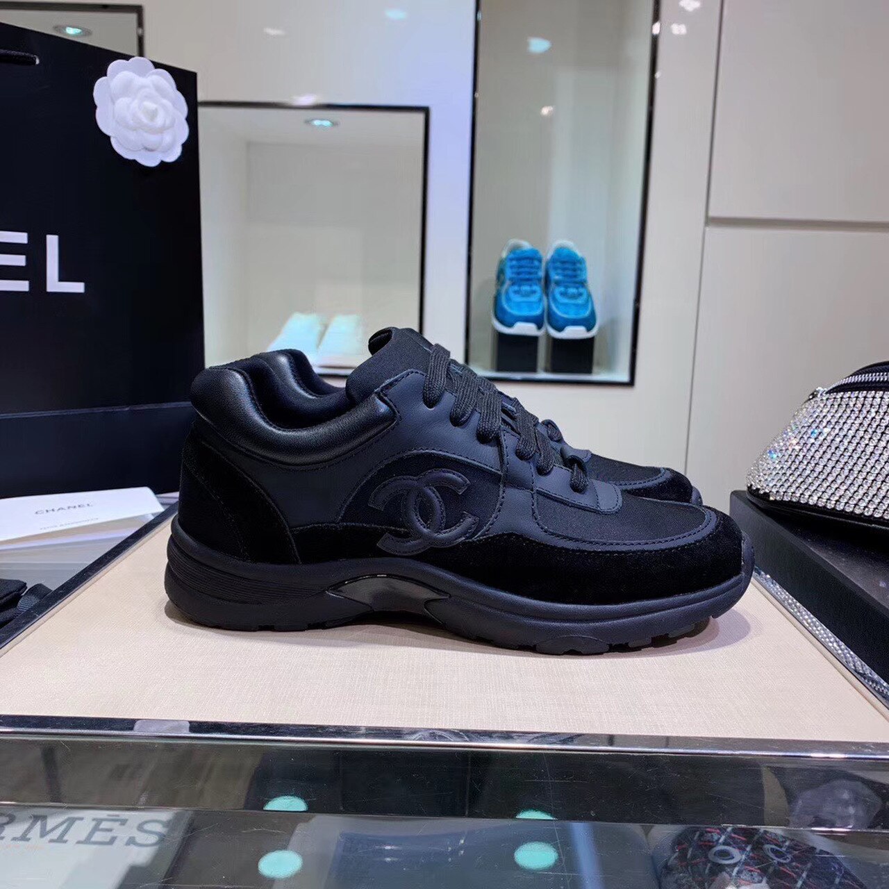 Chanel Sneakers Black For Women, Women’s Shoes G34360
