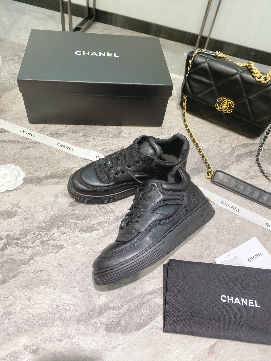 Chanel Sneakers Black For Women
