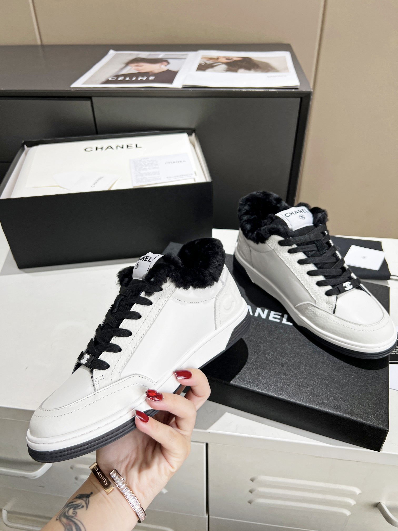Chanel Sneakers Black For Women