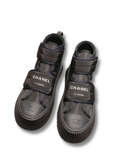 Chanel Sneakers Black High Top For Women