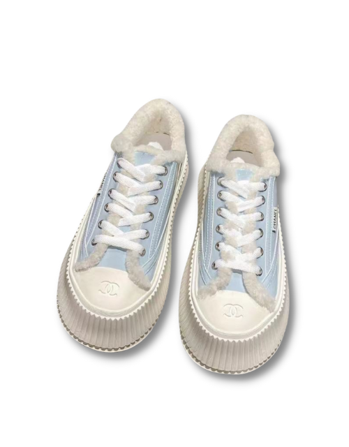 Chanel Sneakers Blue For Women