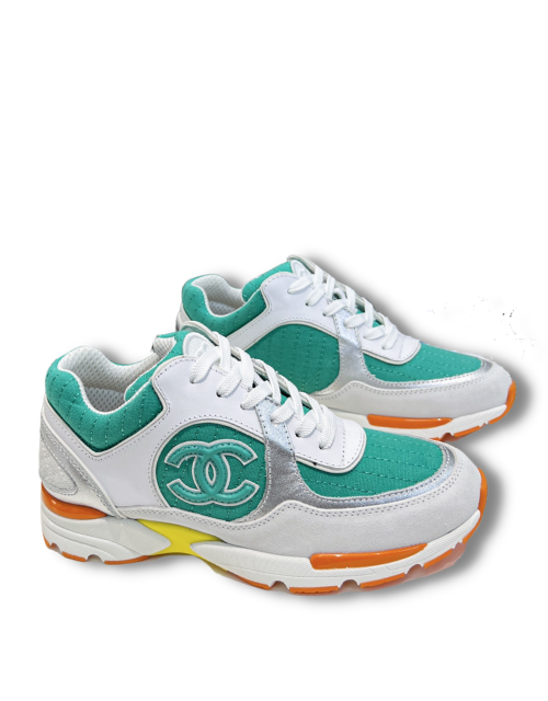 Chanel Sneakers Green For Women