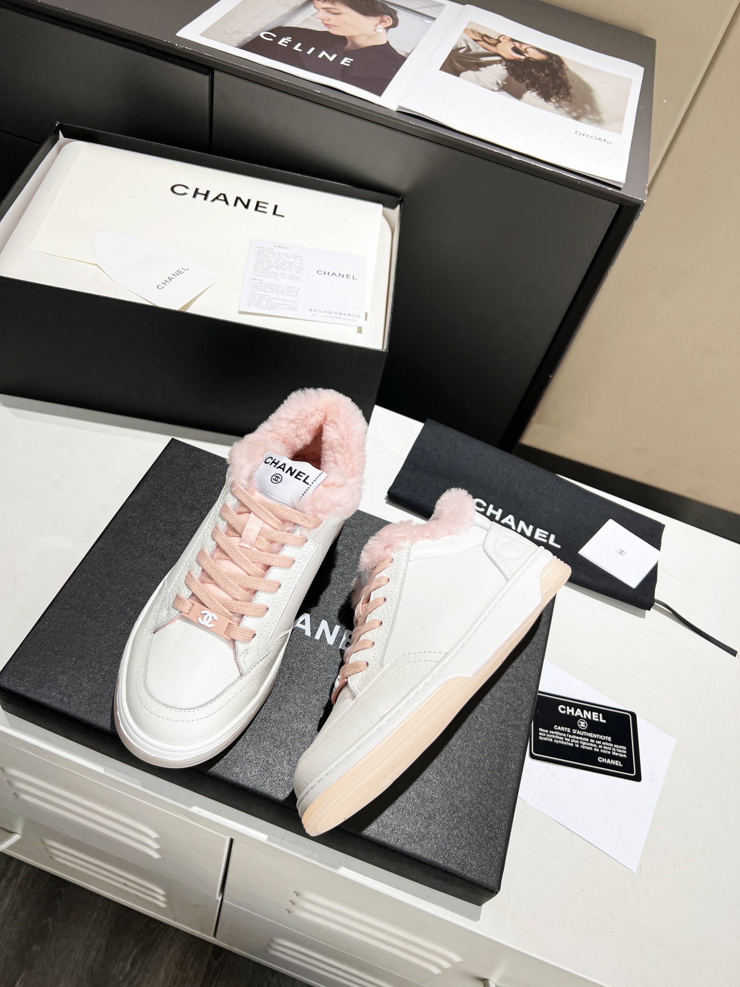 Chanel Sneakers Pink For Women