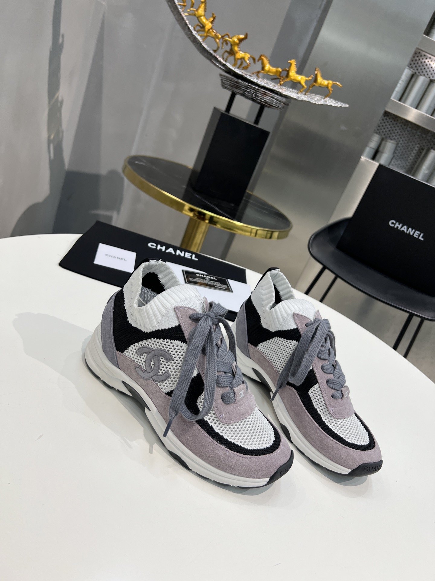 Chanel Sneakers Purple For Women, Women’s Shoes