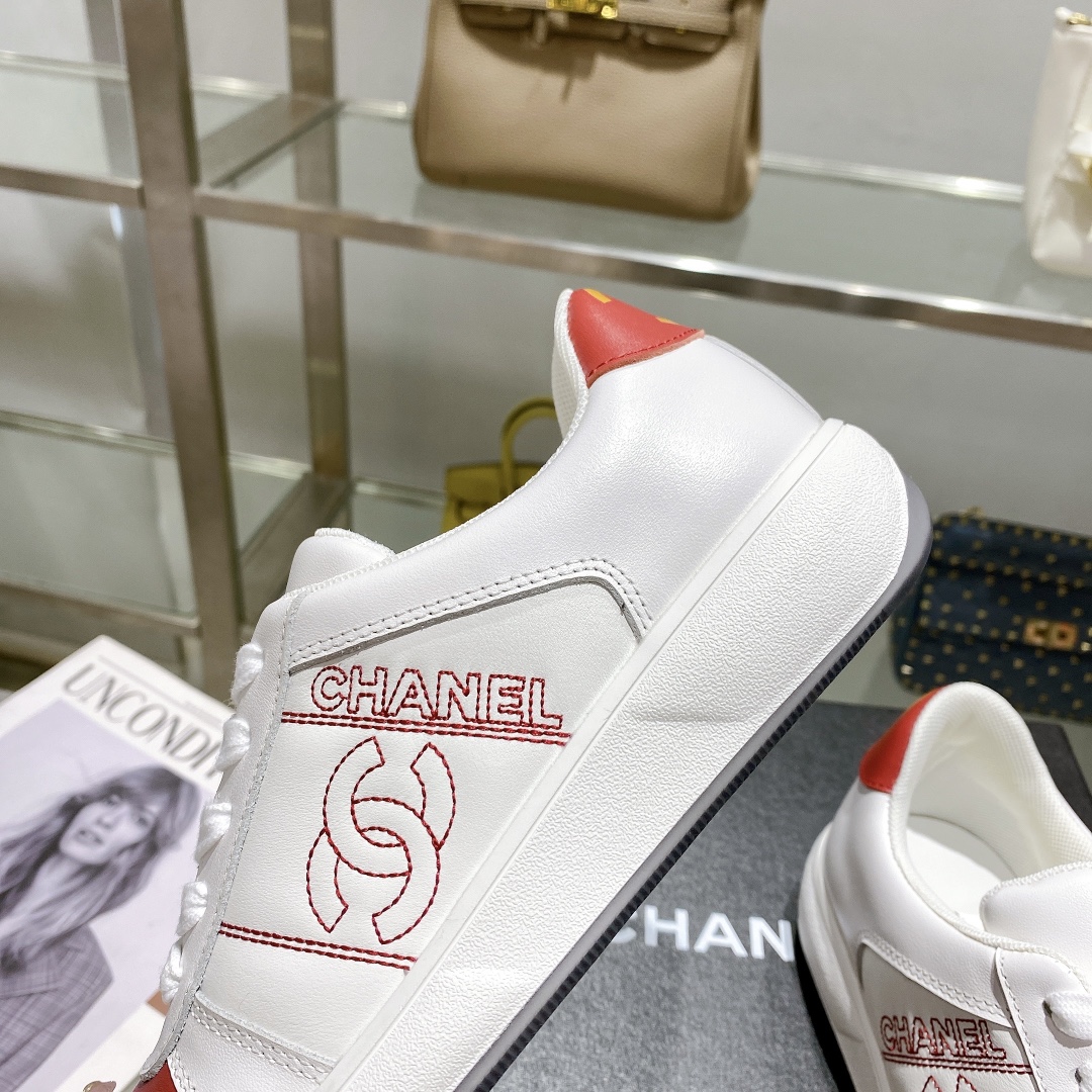 Chanel Sneakers Red For Women