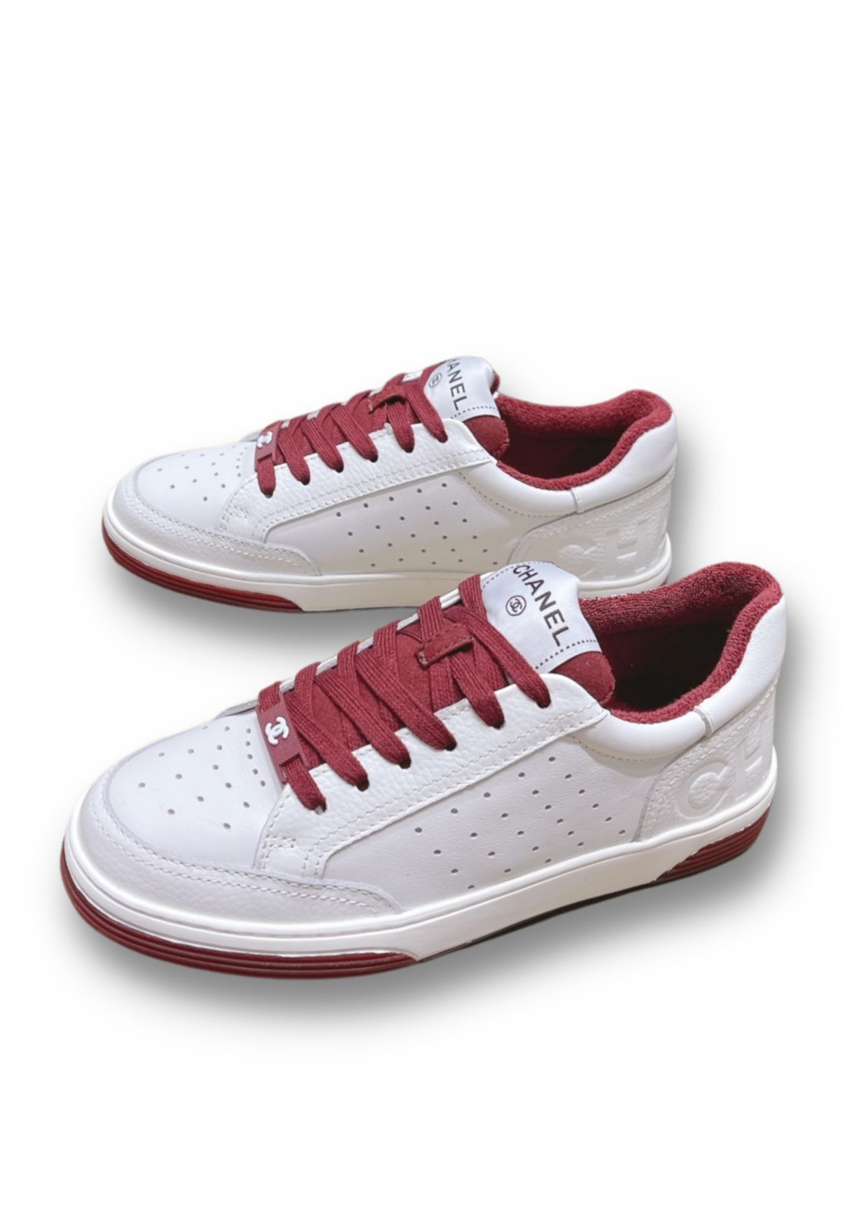 Chanel Sneakers Red For Women