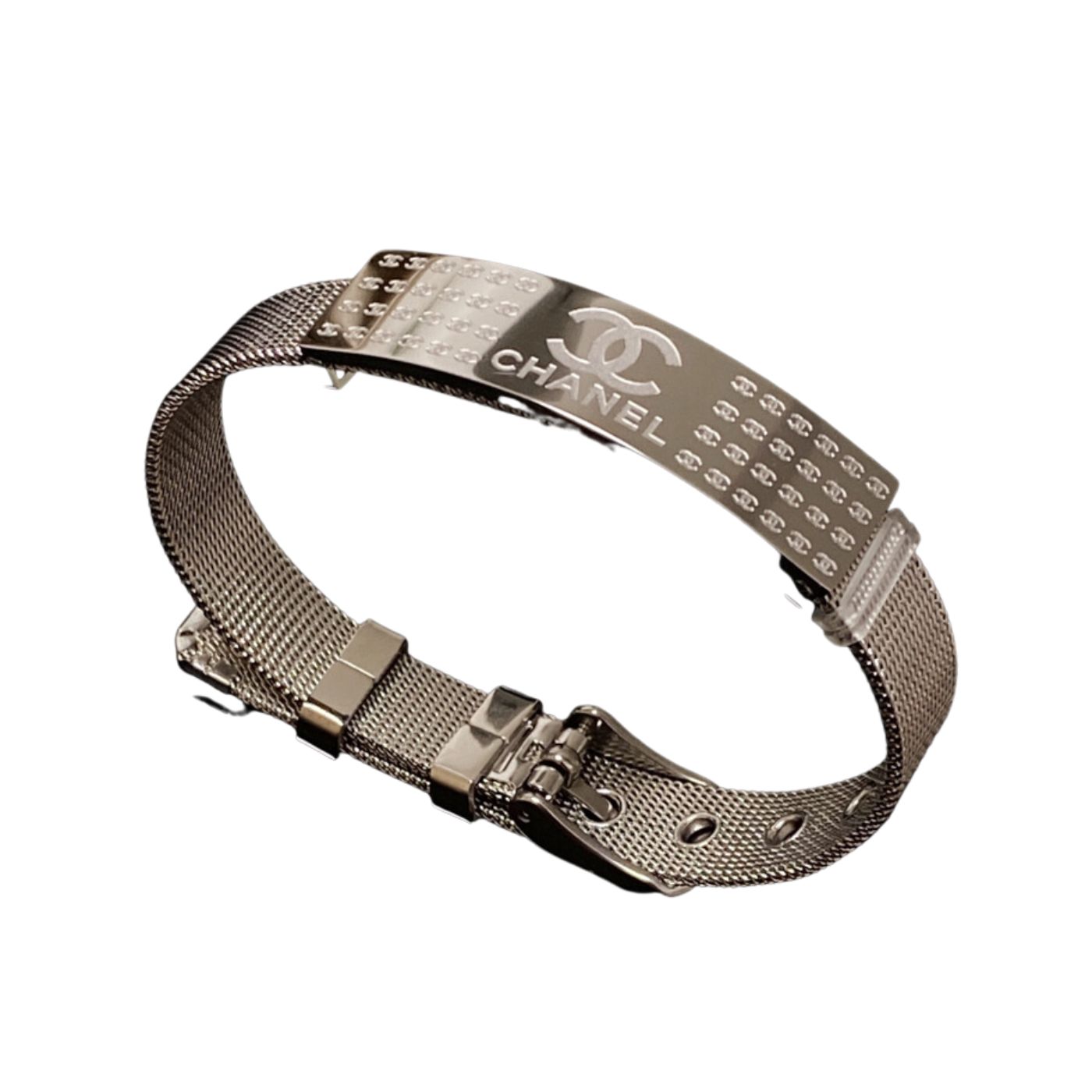 Chanel Square Bracelet Silver For Women