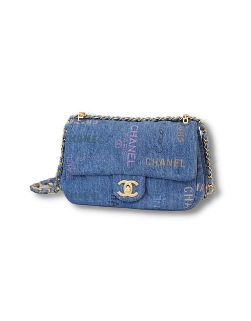 Chanel Timeless/Classique Flap Bag Blue For Women 11in/28cm
