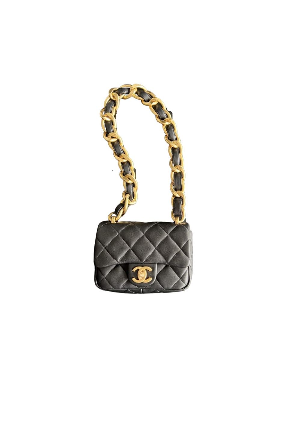 Chanel Trendy Cc Flap Bag Balck/ Purple For Women 6.7 in / 17 cm