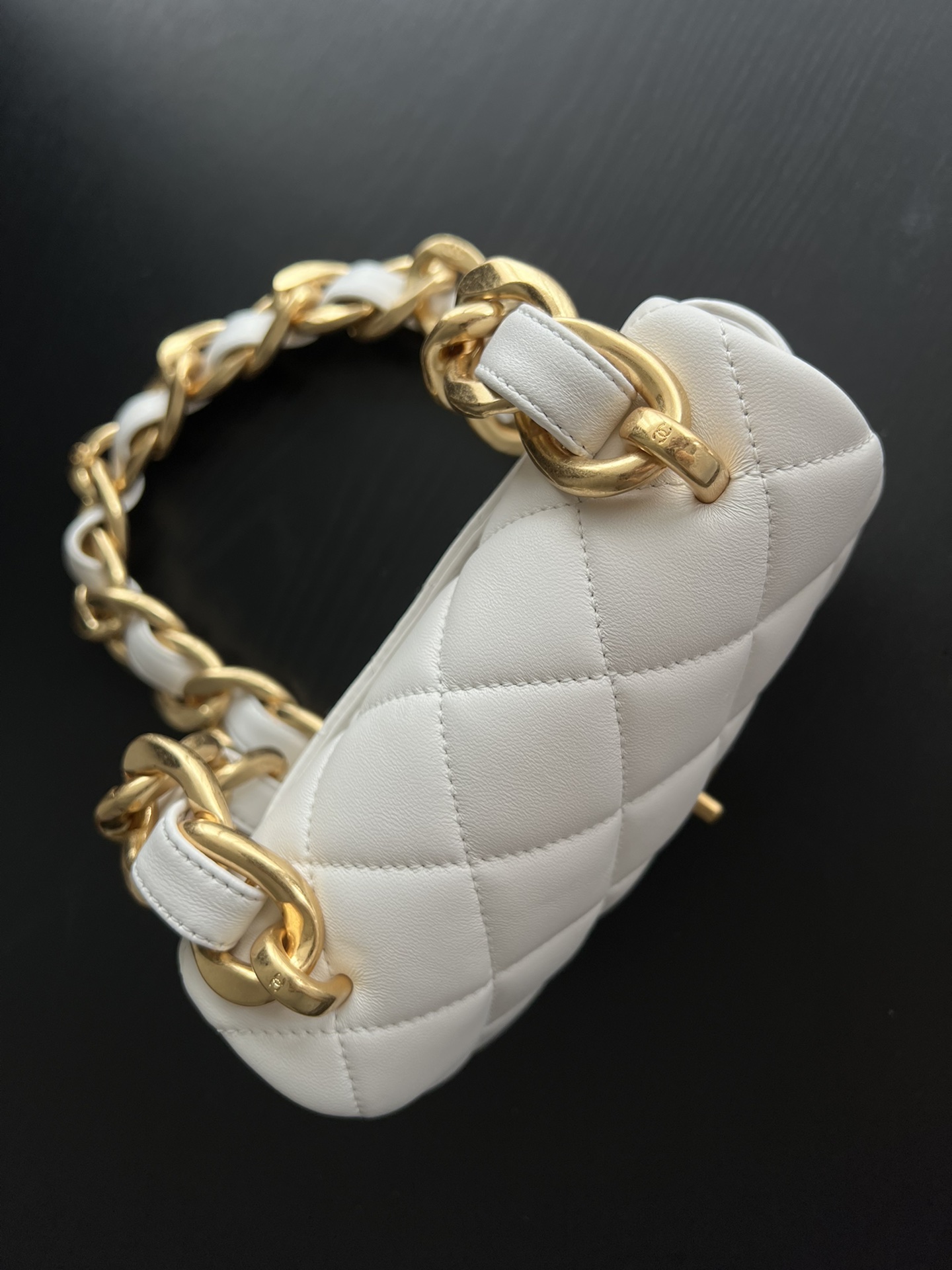 Chanel Trendy Cc Flap Bag White/ Beige For Women 6.7 in / 17 cm