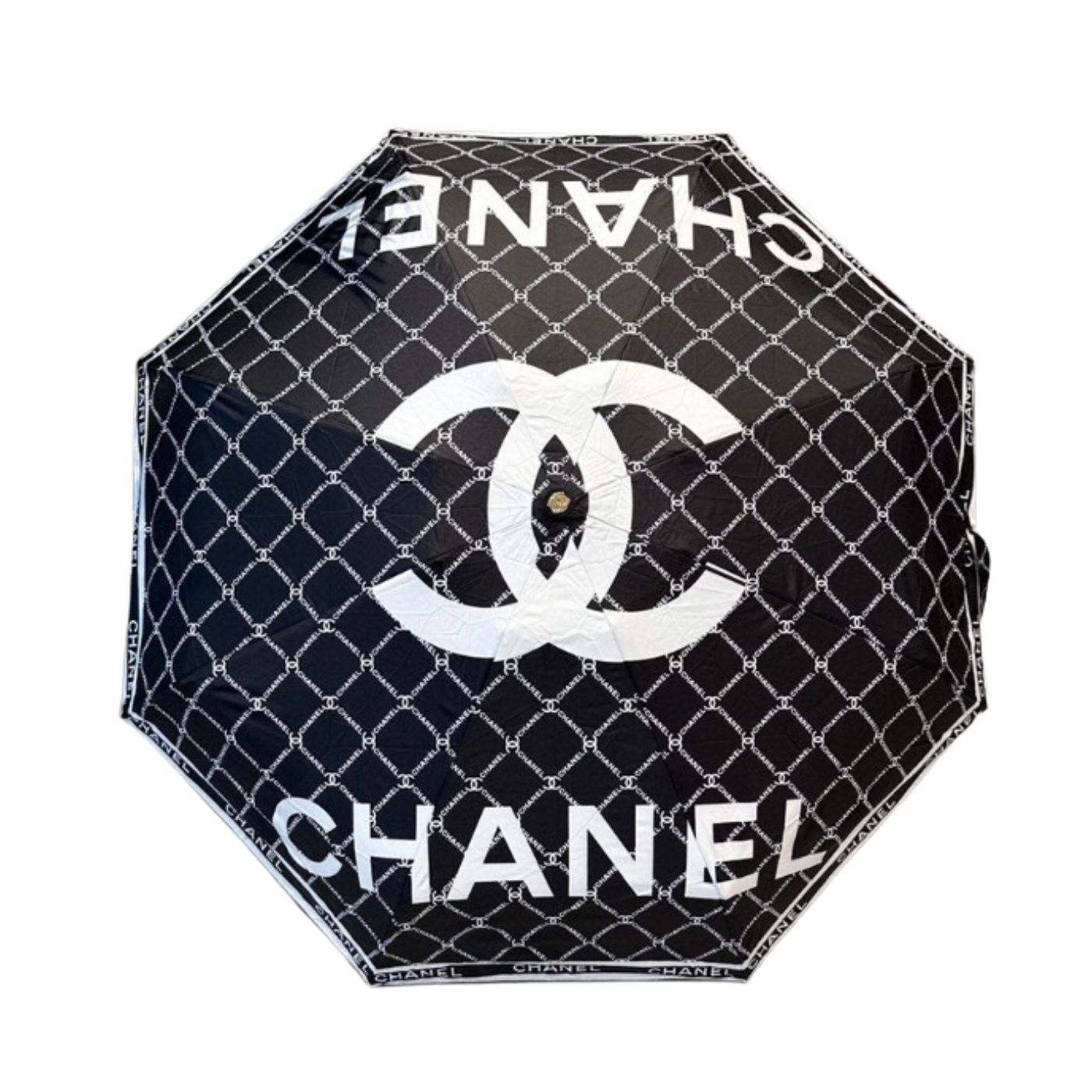 Chanel Umbrella With Logo CC Black