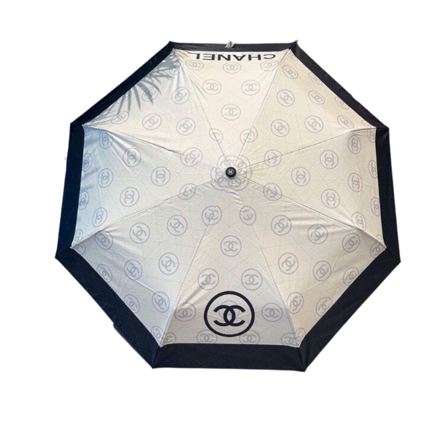 Chanel Umbrella With Logo CC White