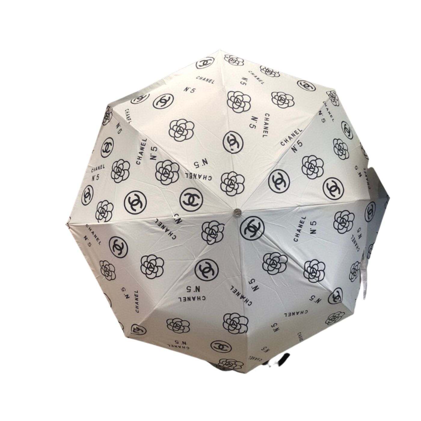 Chanel Umbrella With Logo CC White