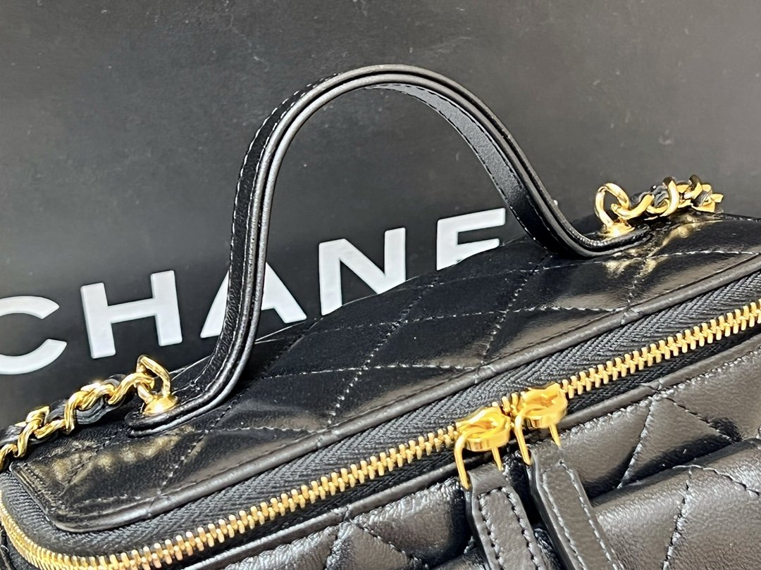 Chanel Vanity Bag With Strap Black For Women, Women’s Bags 6.6in/17cm AP3017 94305