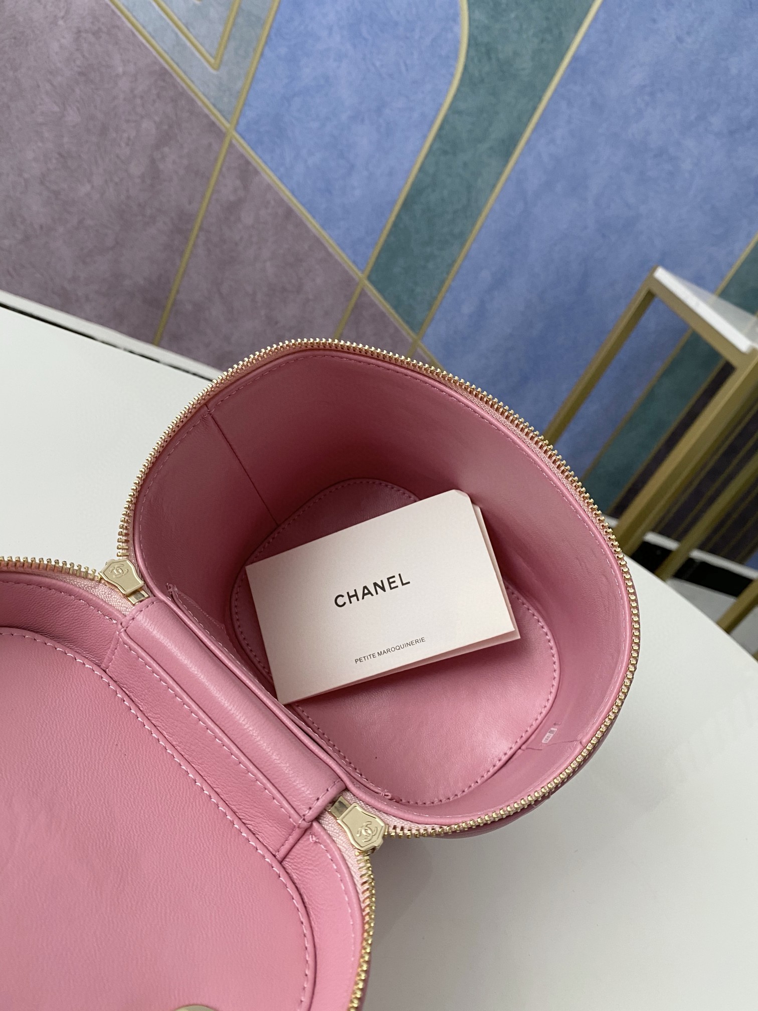 Chanel Vanity Case Gold Hardware Pink For Women, Women’s Handbags, Shoulder Bags 9.4in/24cm