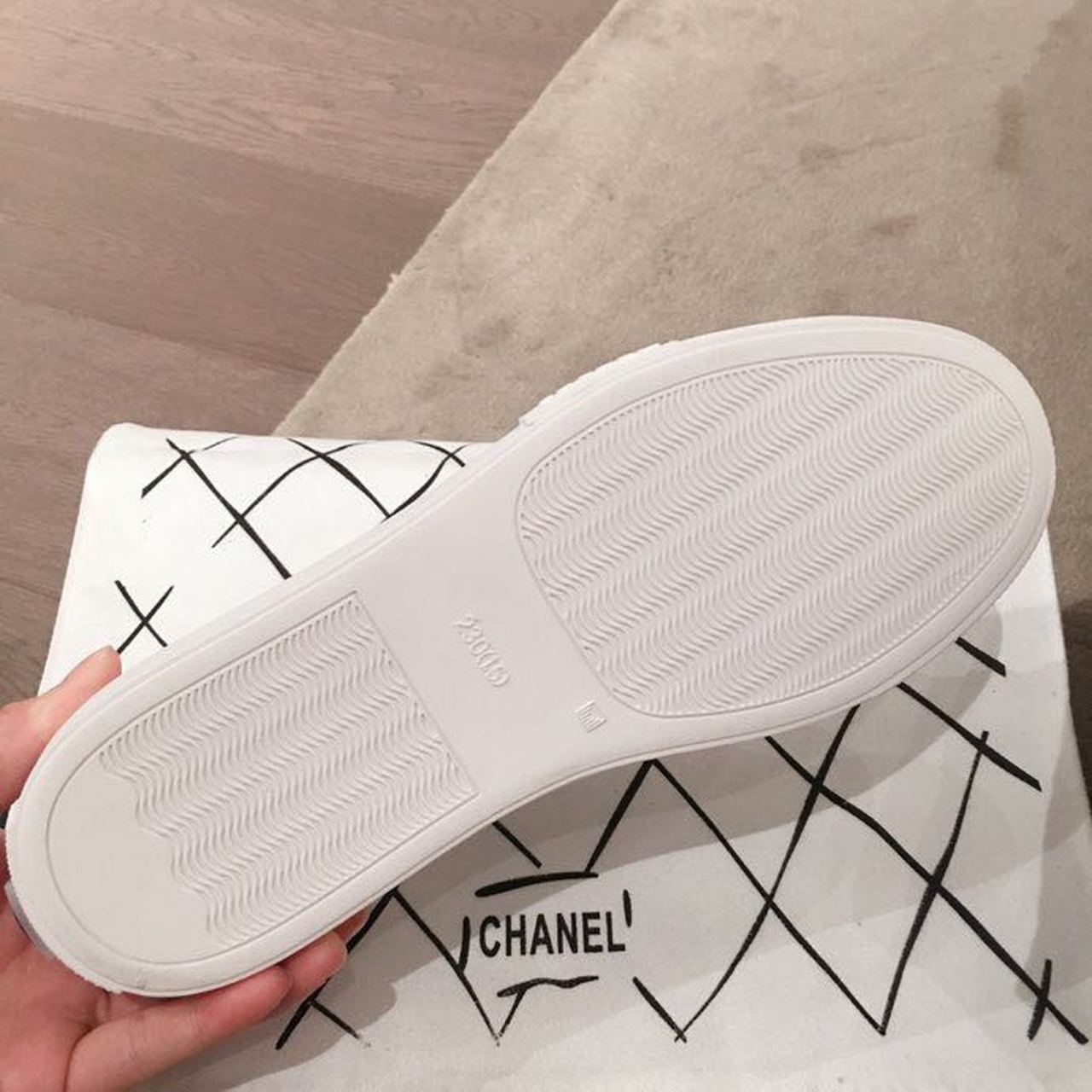 Chanel Vintage Sneakers White For Women, Women’s Shoes
