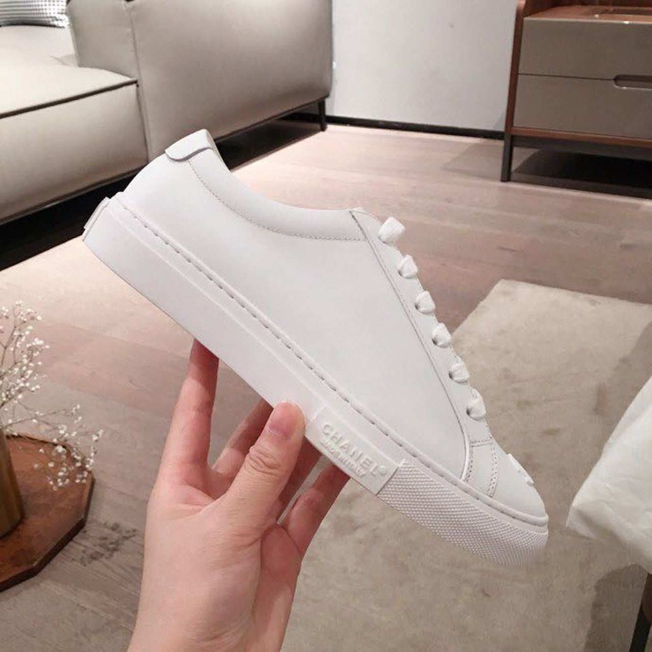 Chanel Vintage Sneakers White For Women, Women’s Shoes