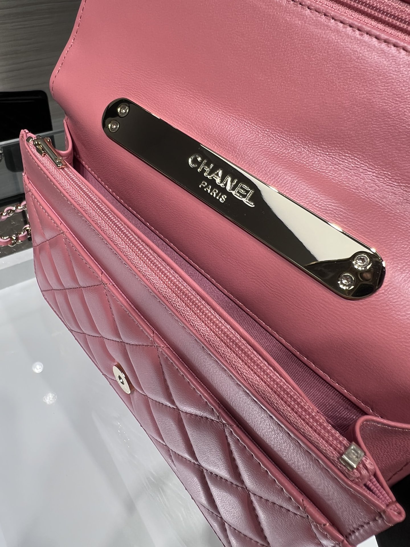 Chanel WOC 19 Chain Wallet Bag Gold Hardware Pink For Women, Women’s Handbags, Shoulder Bags 7.5in/19cm