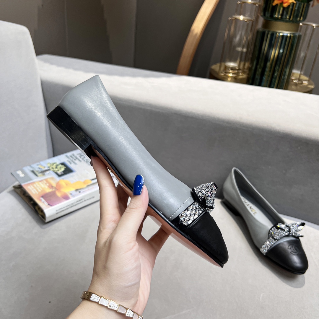 Chanel Women’s Ballerinas Gray For Women