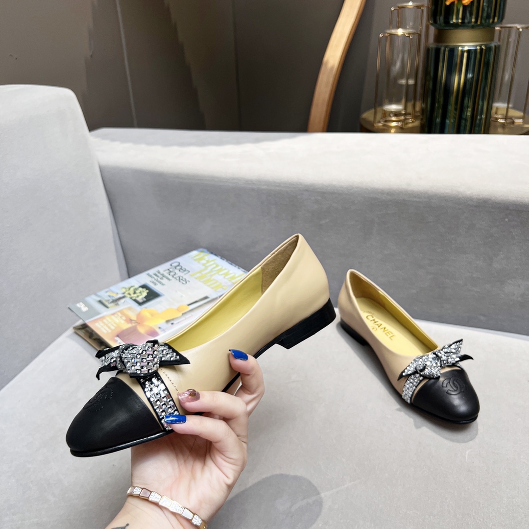 Chanel Women’s Ballerinas Yellow For Women