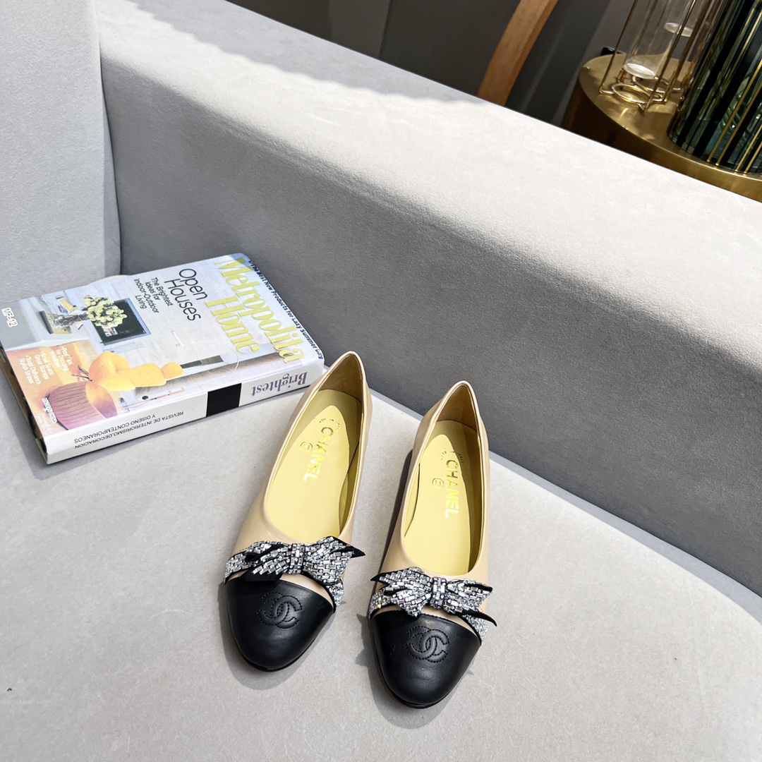 Chanel Women’s Ballerinas Yellow For Women