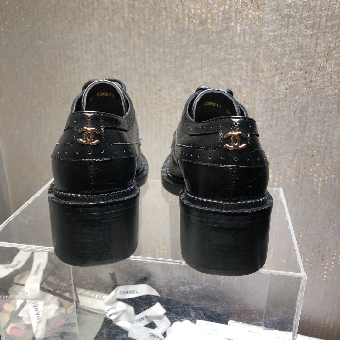 Chanel Women’s Laced Shoes Black For Women G39210 X56673 94305