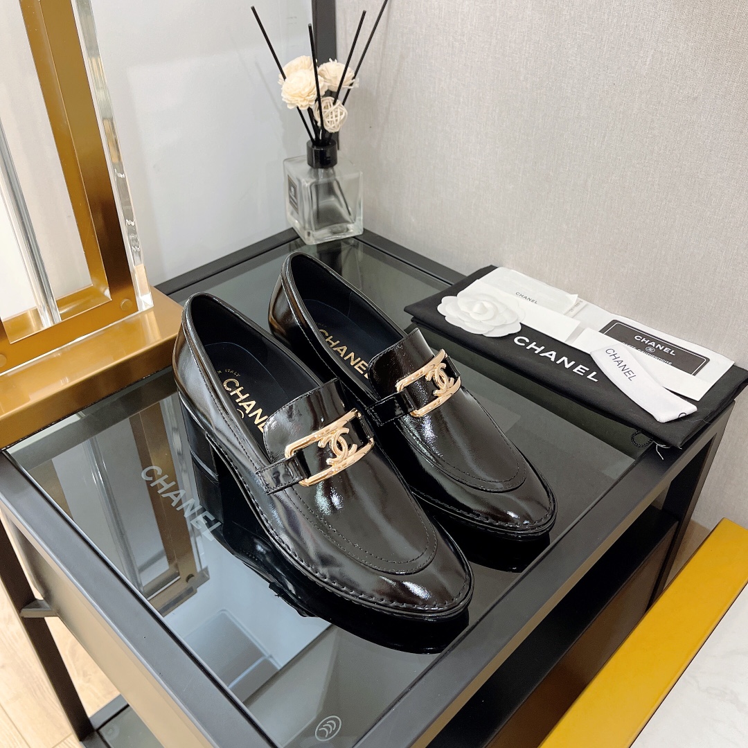 Chanel Women’s Loafers Black For Women G39320 X56701 94305