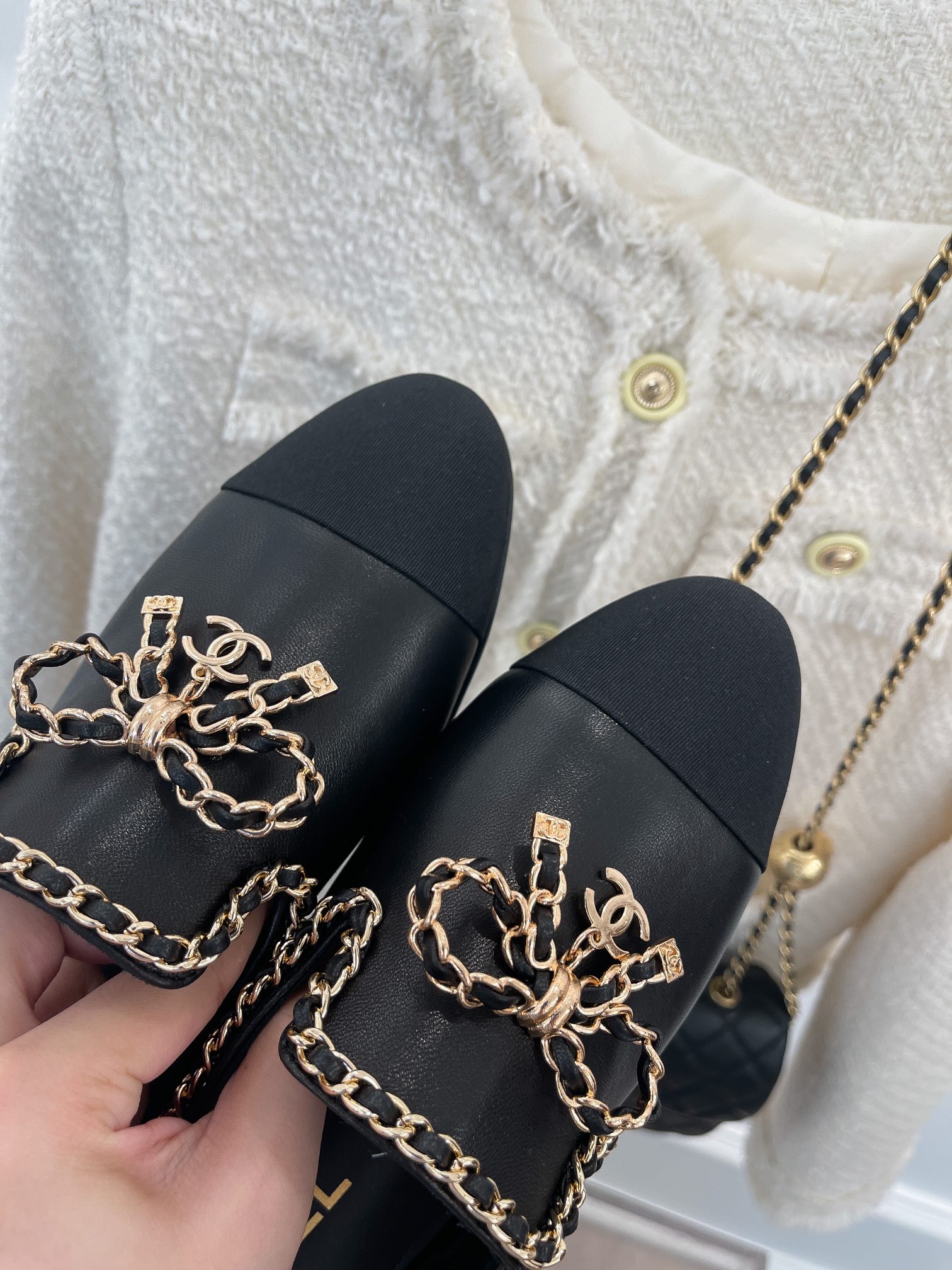 Chanel Women’s Mules With Decor Black For Women