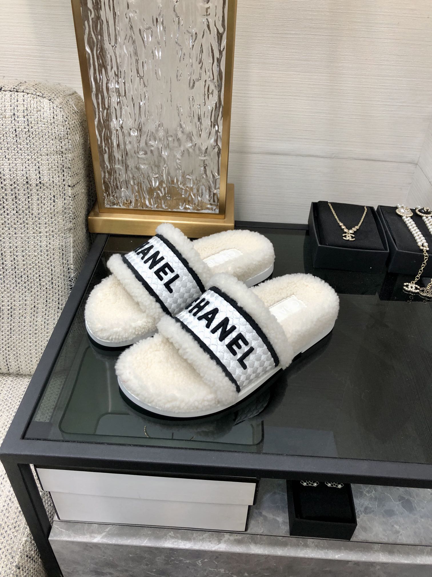 Chanel Women’s Mules With Lining White For Women 1.2in/3cm