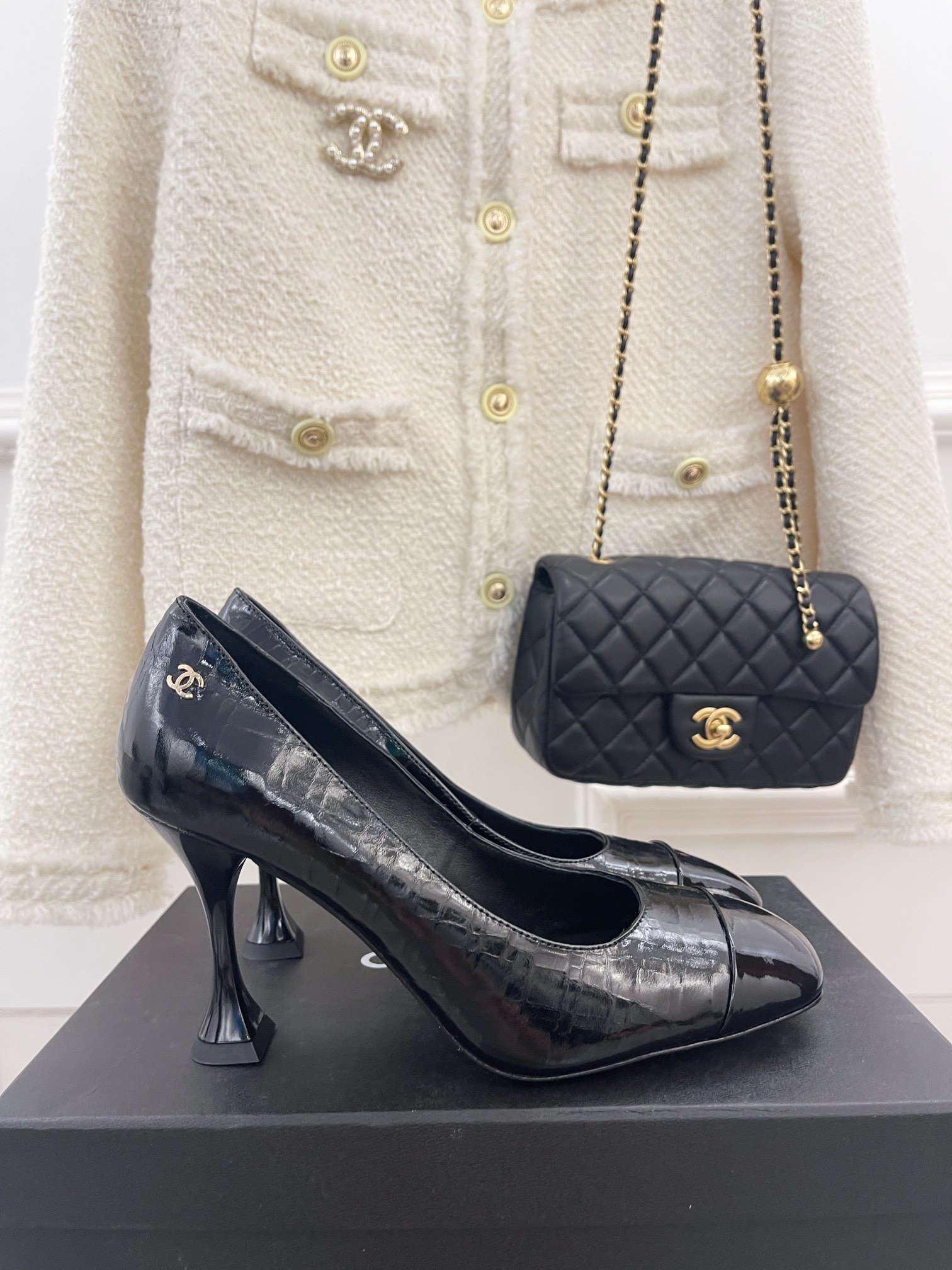 Chanel Women’s Pump & Grosgrain Black For Women