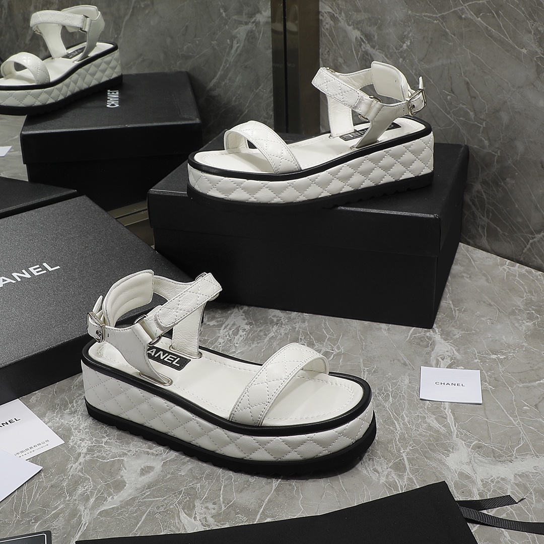 Chanel Women’s Sandals White For Women 2in/5cm
