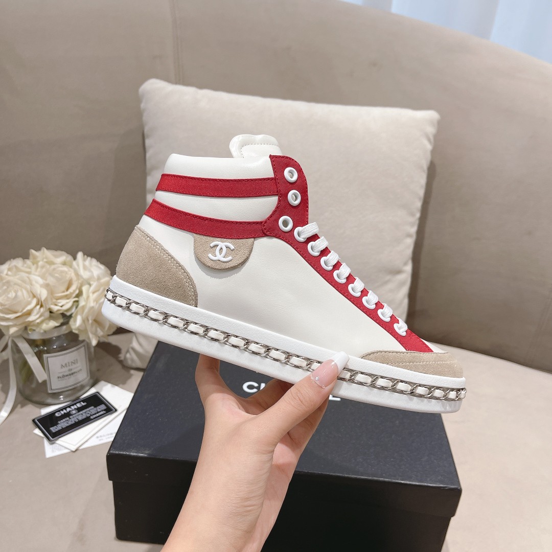 Chanel Women’s Schuhe Sneaker Red For Women