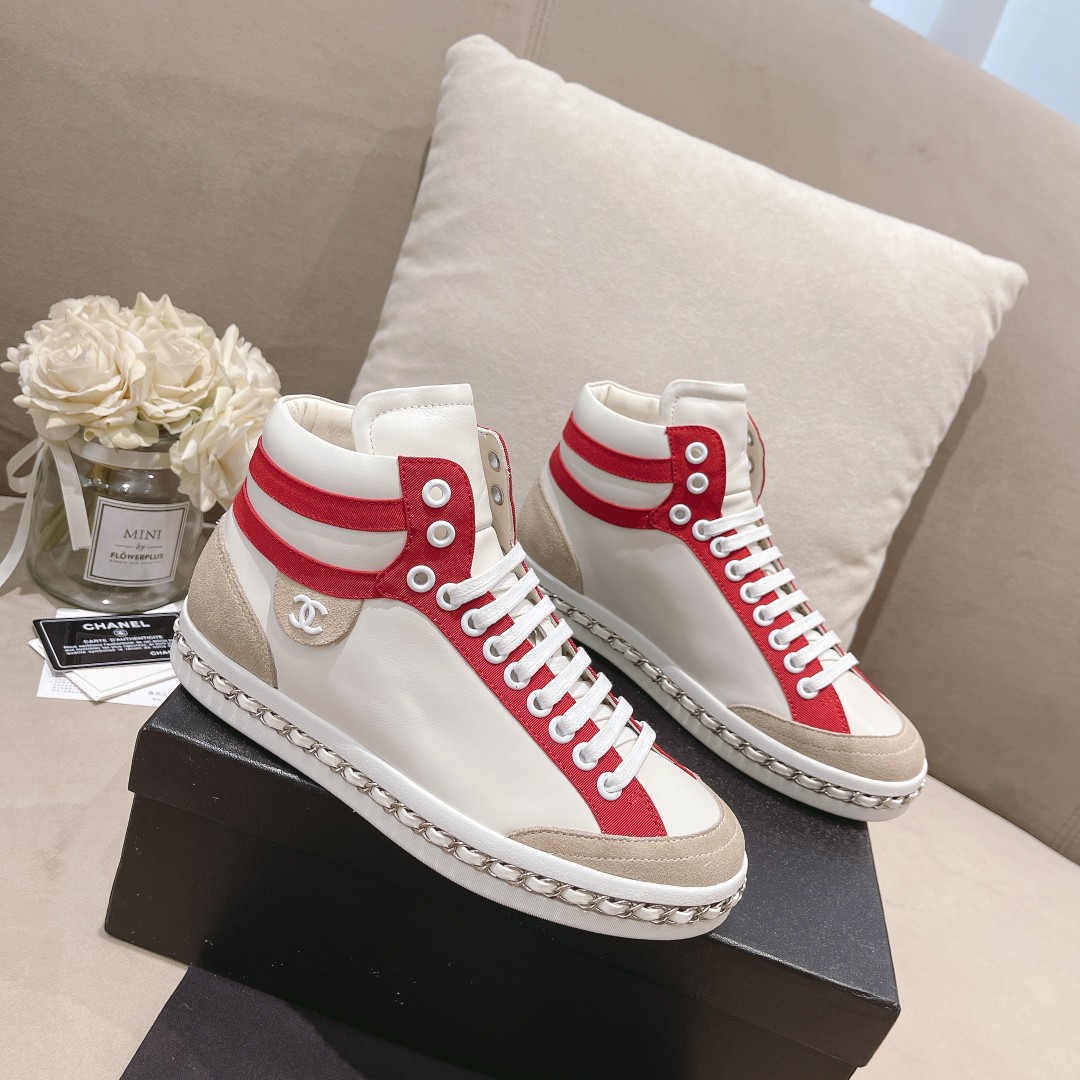 Chanel Women’s Schuhe Sneaker Red For Women