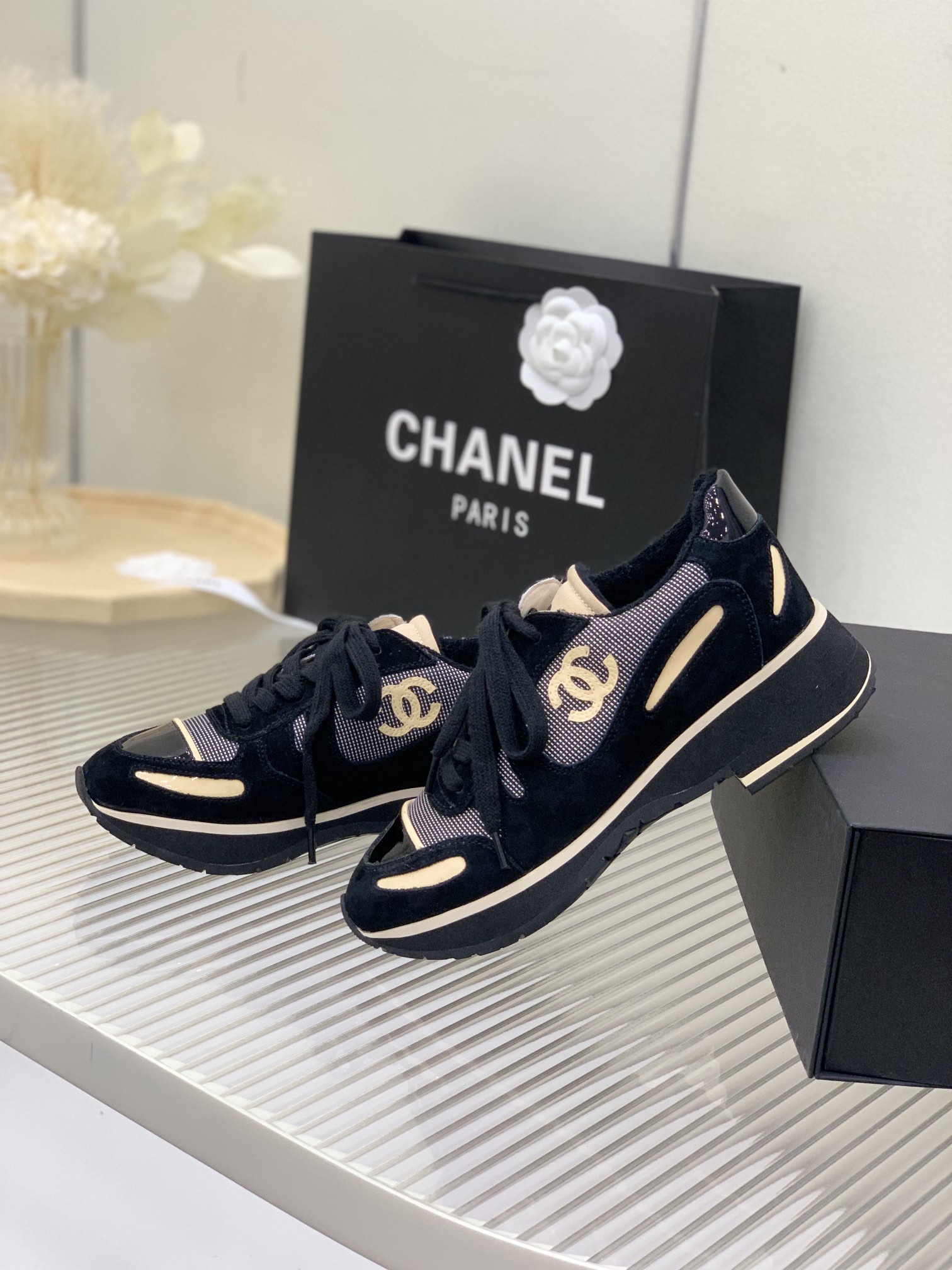 Chanel Women’s Vintage Sneakers Black For Women