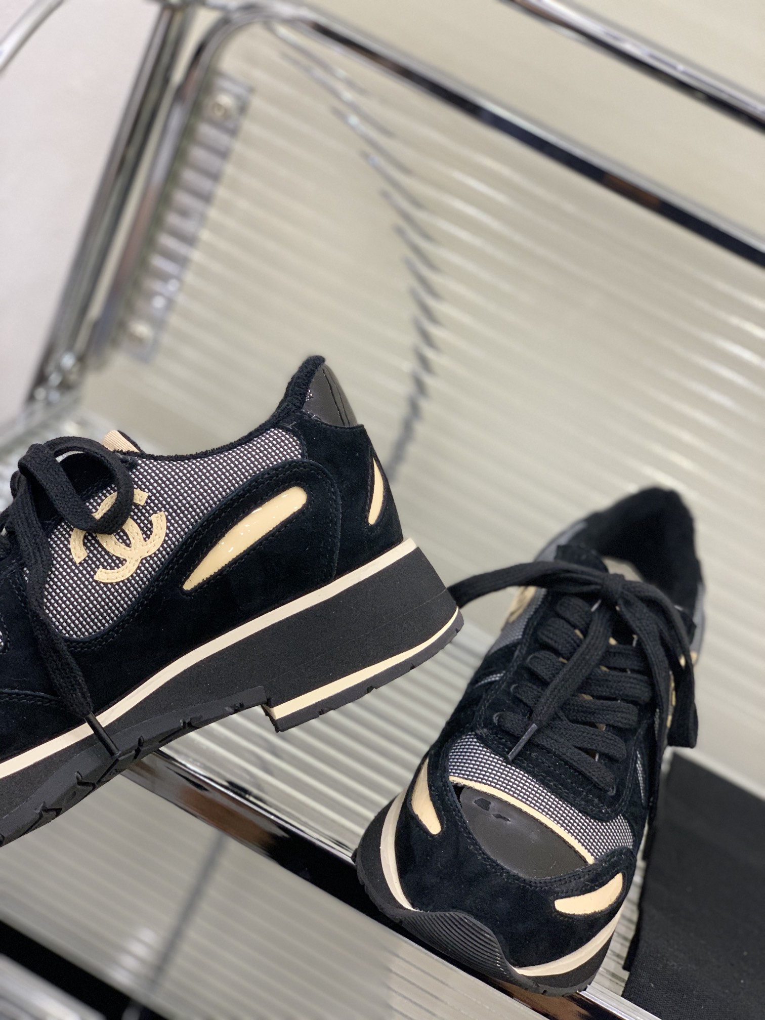 Chanel Women’s Vintage Sneakers Black For Women