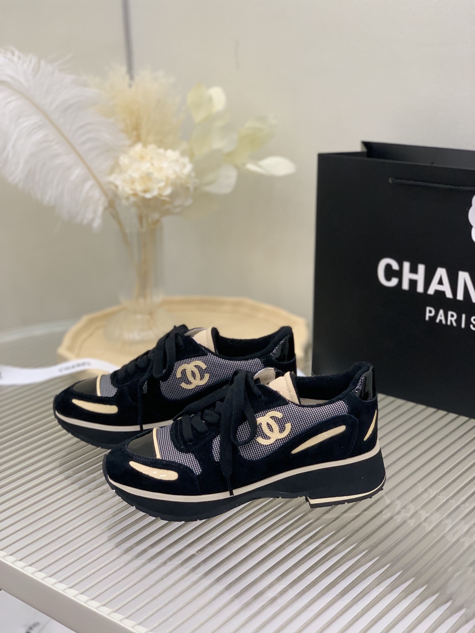 Chanel Women’s Vintage Sneakers Black For Women