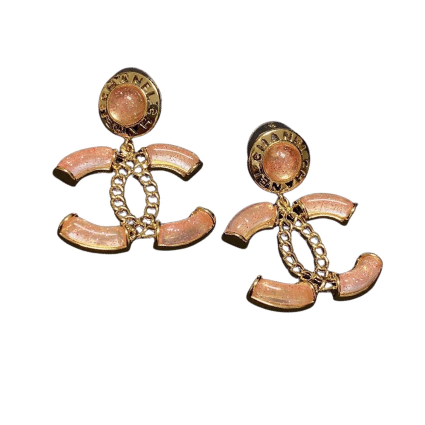 Chanel Xiaoxiangfeng Earrings Orange For Women