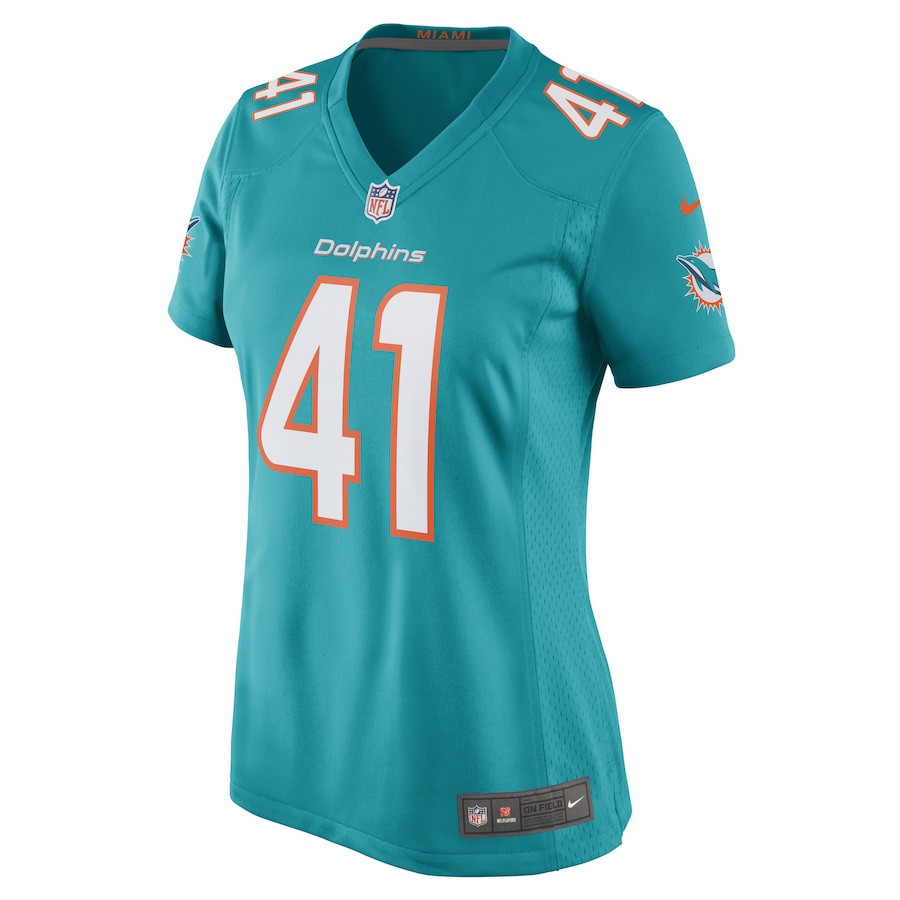 Channing Tindall Miami Dolphins Women’s Stitched Jersey – Aqua