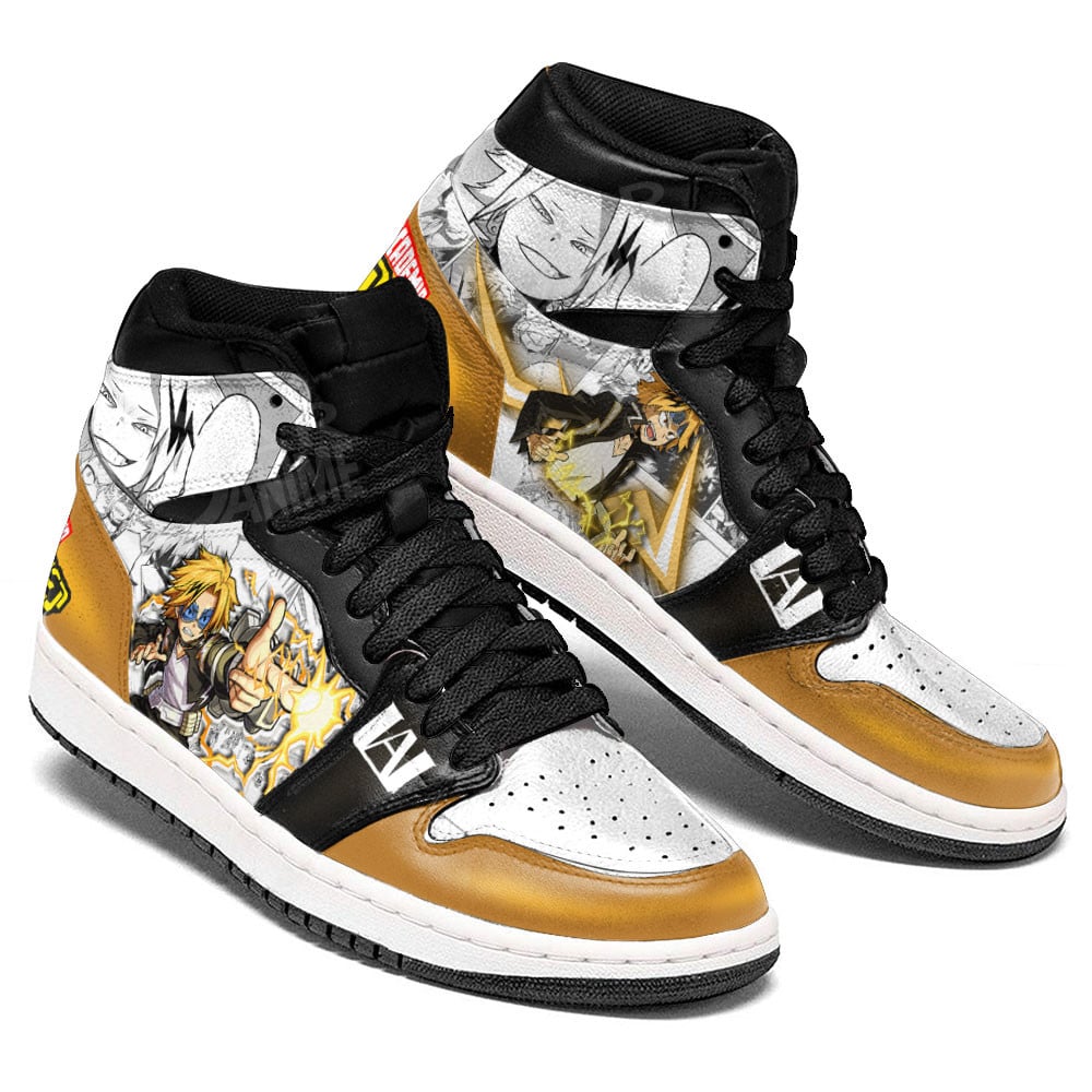 Chargebolt Denki Kaminari Shoes BNHA Manga Anime, Air Jordan Hightop