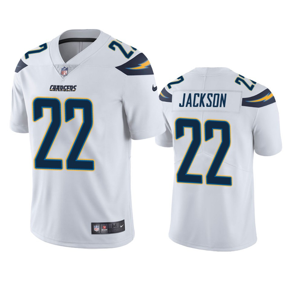 Chargers Justin Jackson 22 Vapor Untouchable Limited White Stitched Jersey Men’s