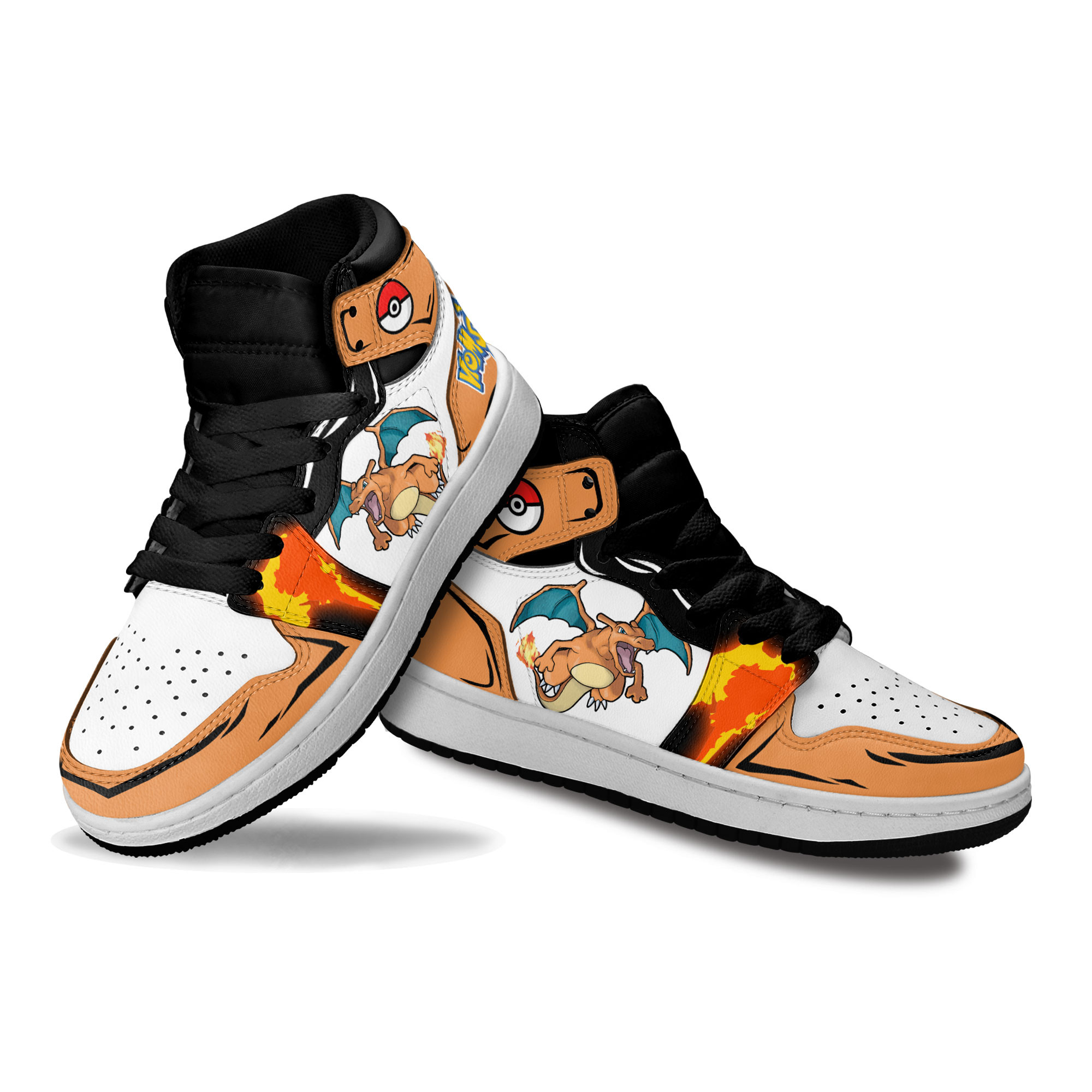 Charizard Kids Sneakers Custom Pokemon Anime Shoes For Kids