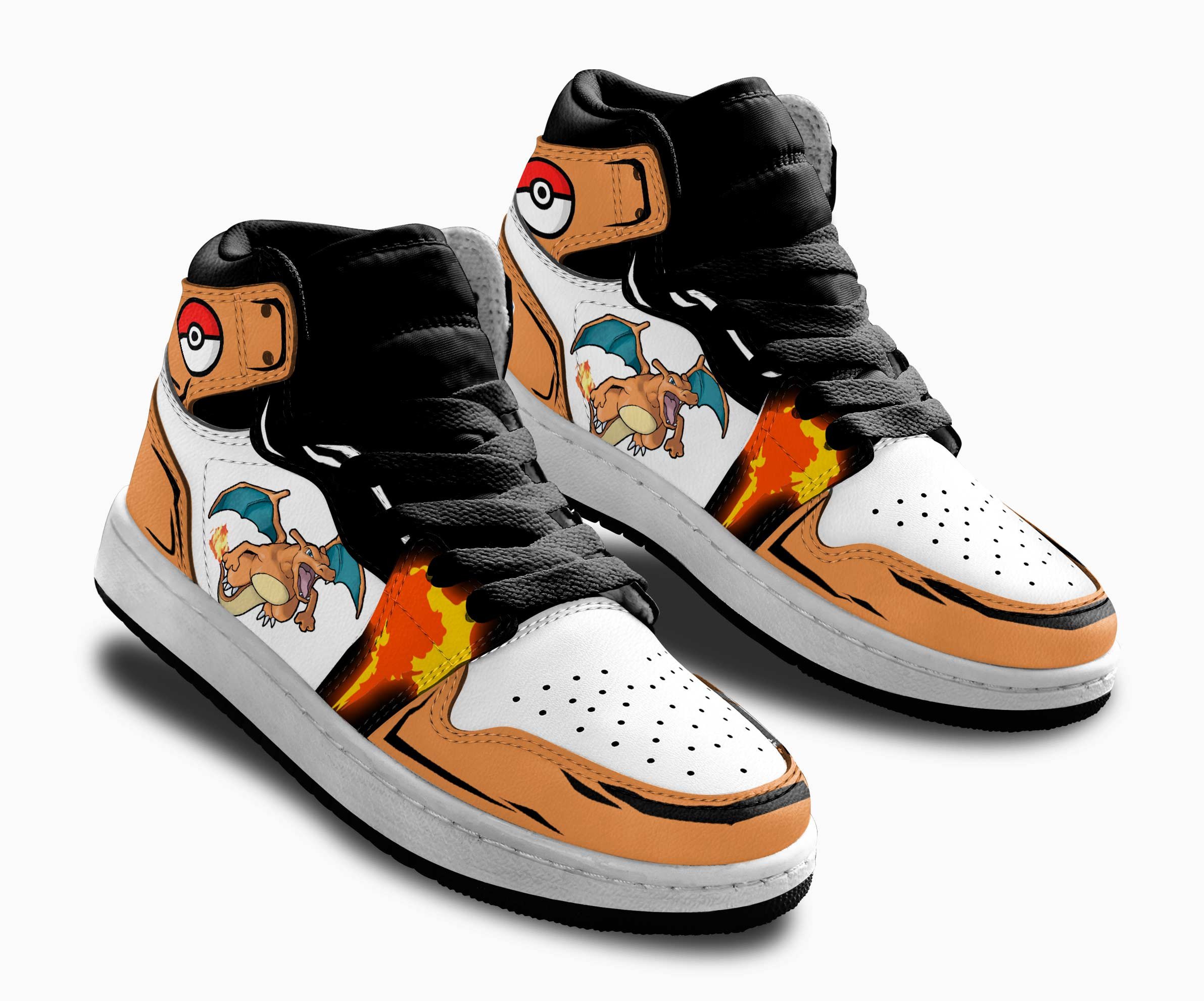 Charizard Kids Sneakers Custom Pokemon Anime Shoes For Kids