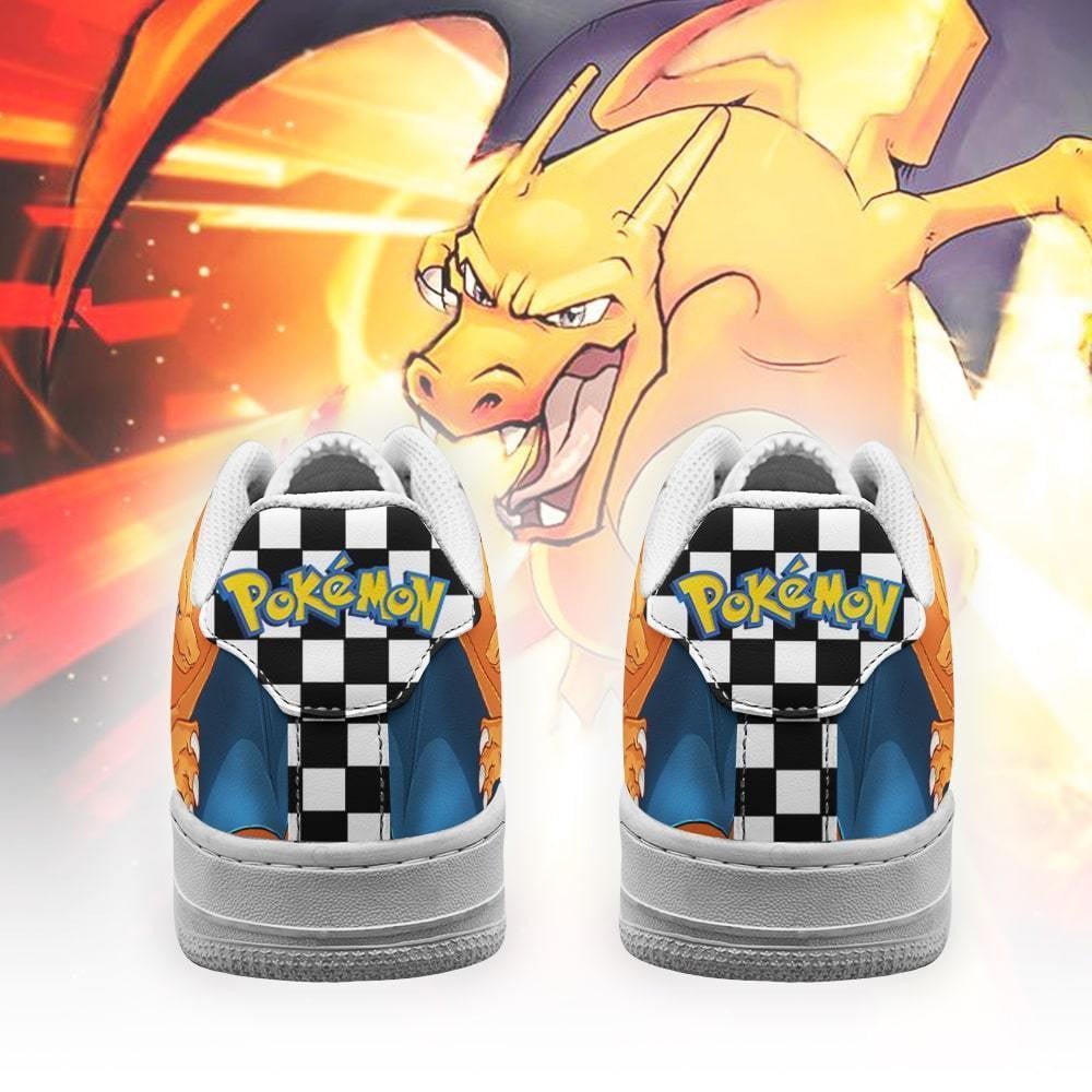 Charizard Sneakers Checkerboard Pokemon Custom Shoes