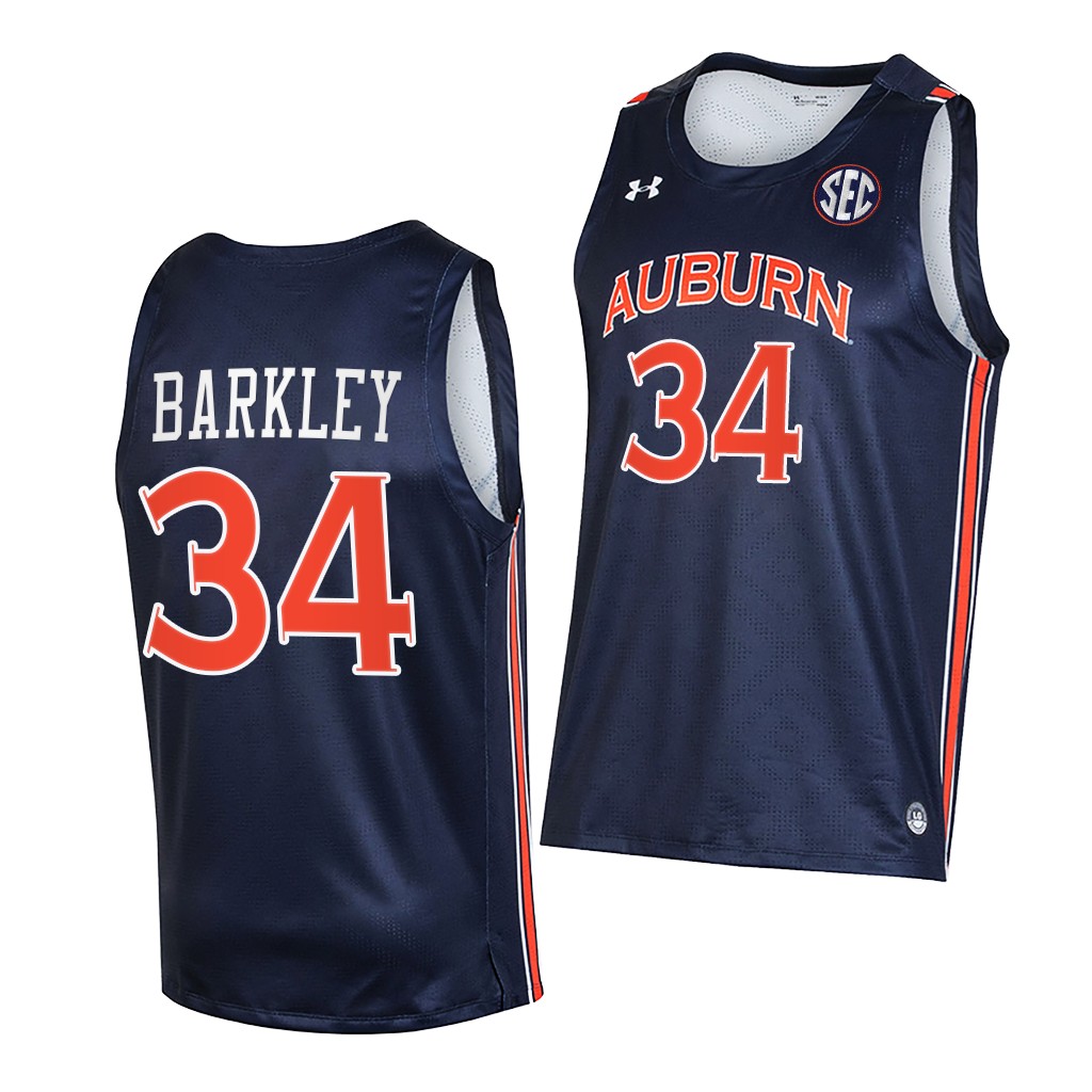 Charles Barkley #34 Auburn Tigers College Alumni Navy Jersey