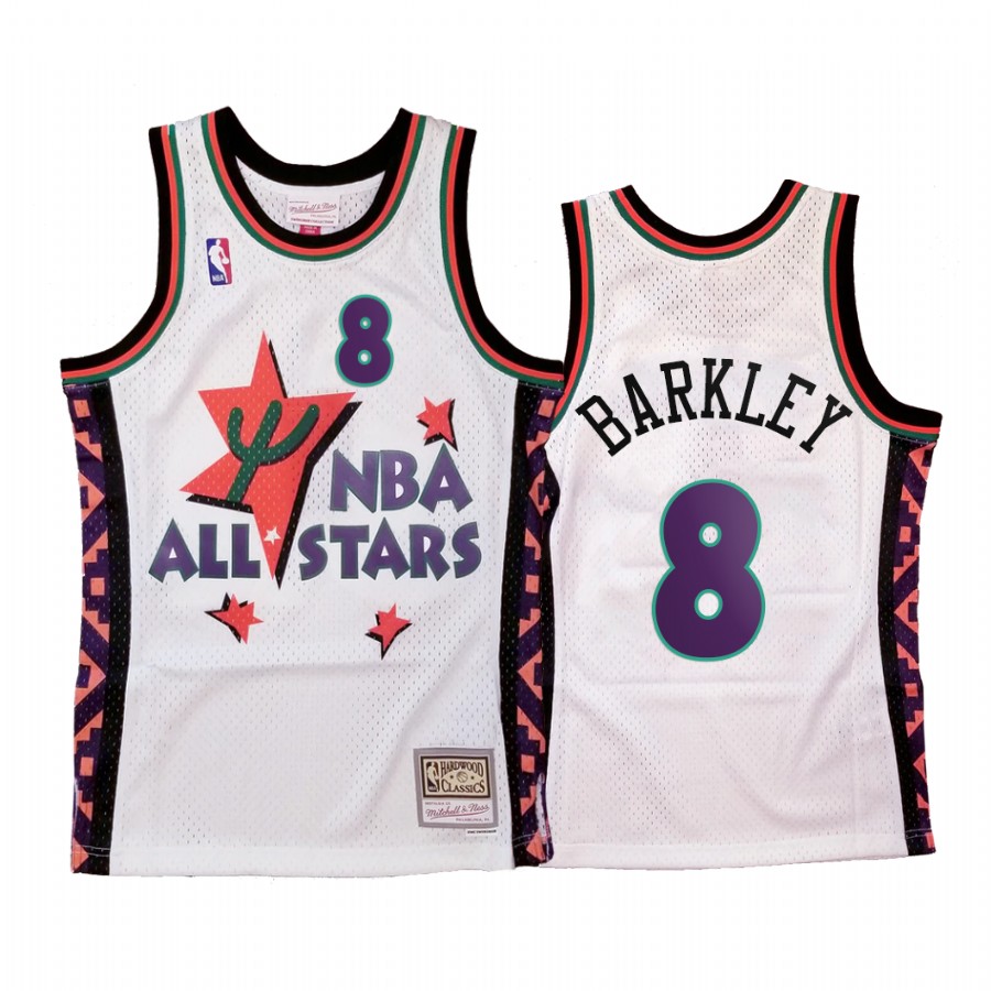 Charles Barkley #8 1995 All-Stars White Western Conference Jersey